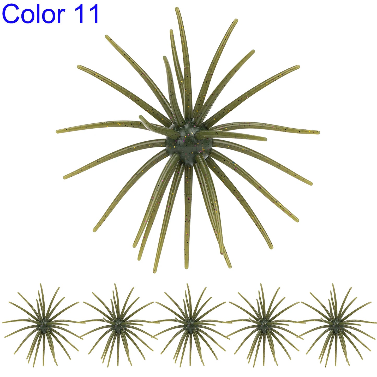 Sea Urchin Lures 4in Freshwater Saltwater Soft Baits