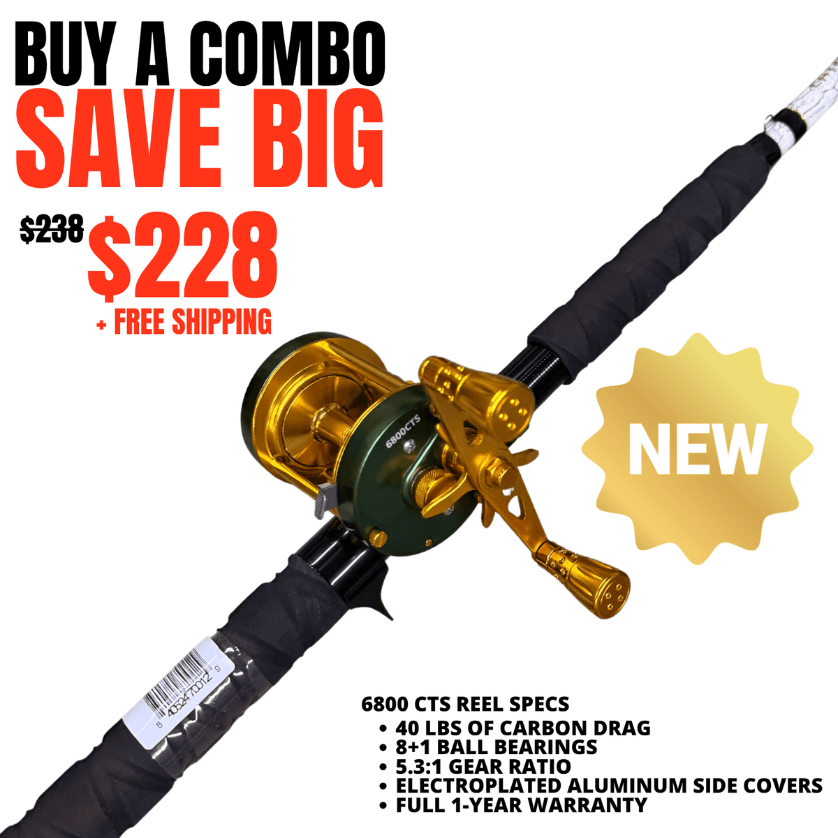 Catfish Pro Testament of Time Casting Rod 7'6" Limited Edition