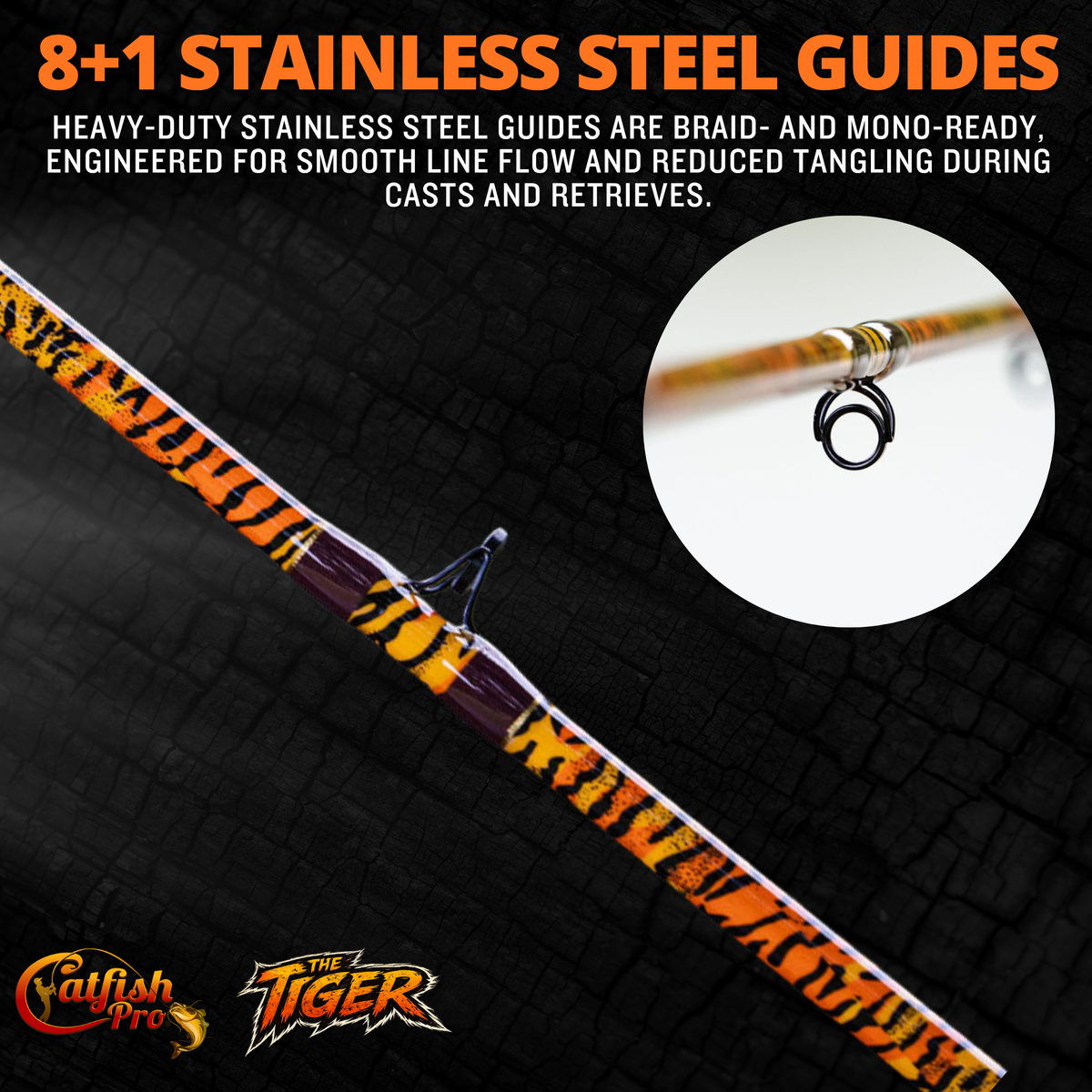 Catfish Pro The Tiger Casting Rod 7'6" Limited Edition
