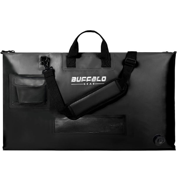 Black bag with 'Buffalo Gear' logo on a white background