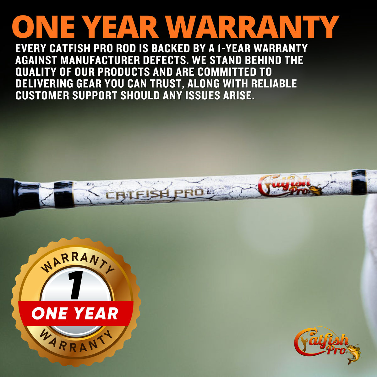 Catfish Pro Testament of Time Spinning Rod 7'6" Limited Edition