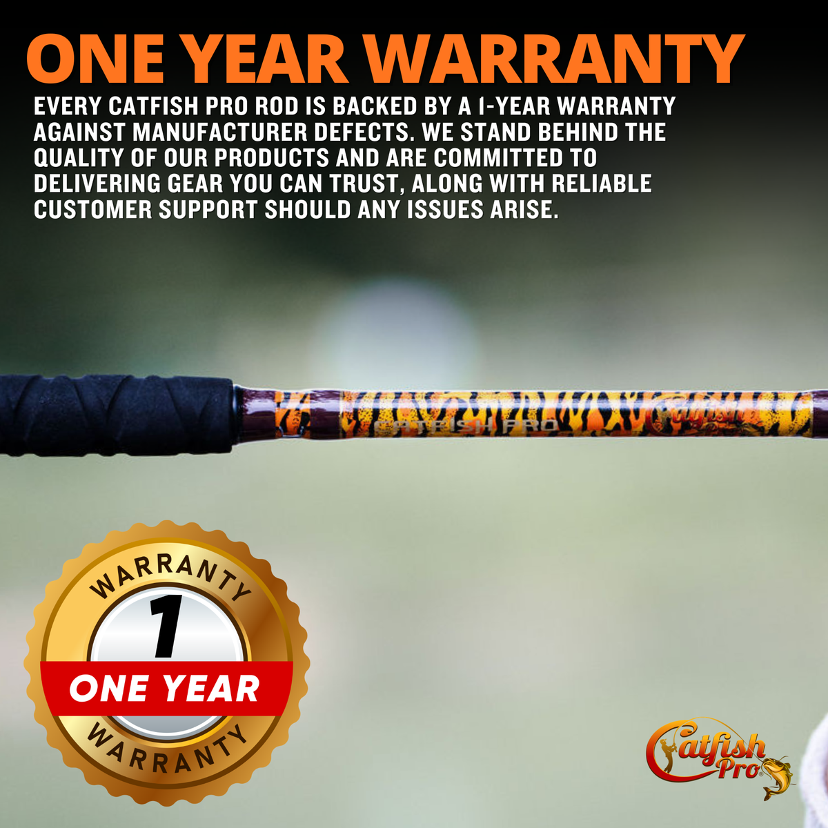 Catfish Pro The Tiger Casting Rod 7'6" Limited Edition