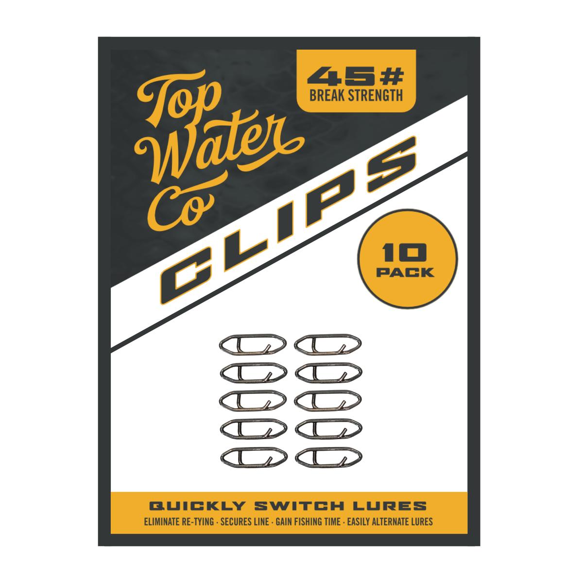 Topwater Co Speed Clips (15-45-70-120lbs)