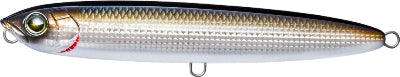 Fishing lure with detailed pattern and metallic finish