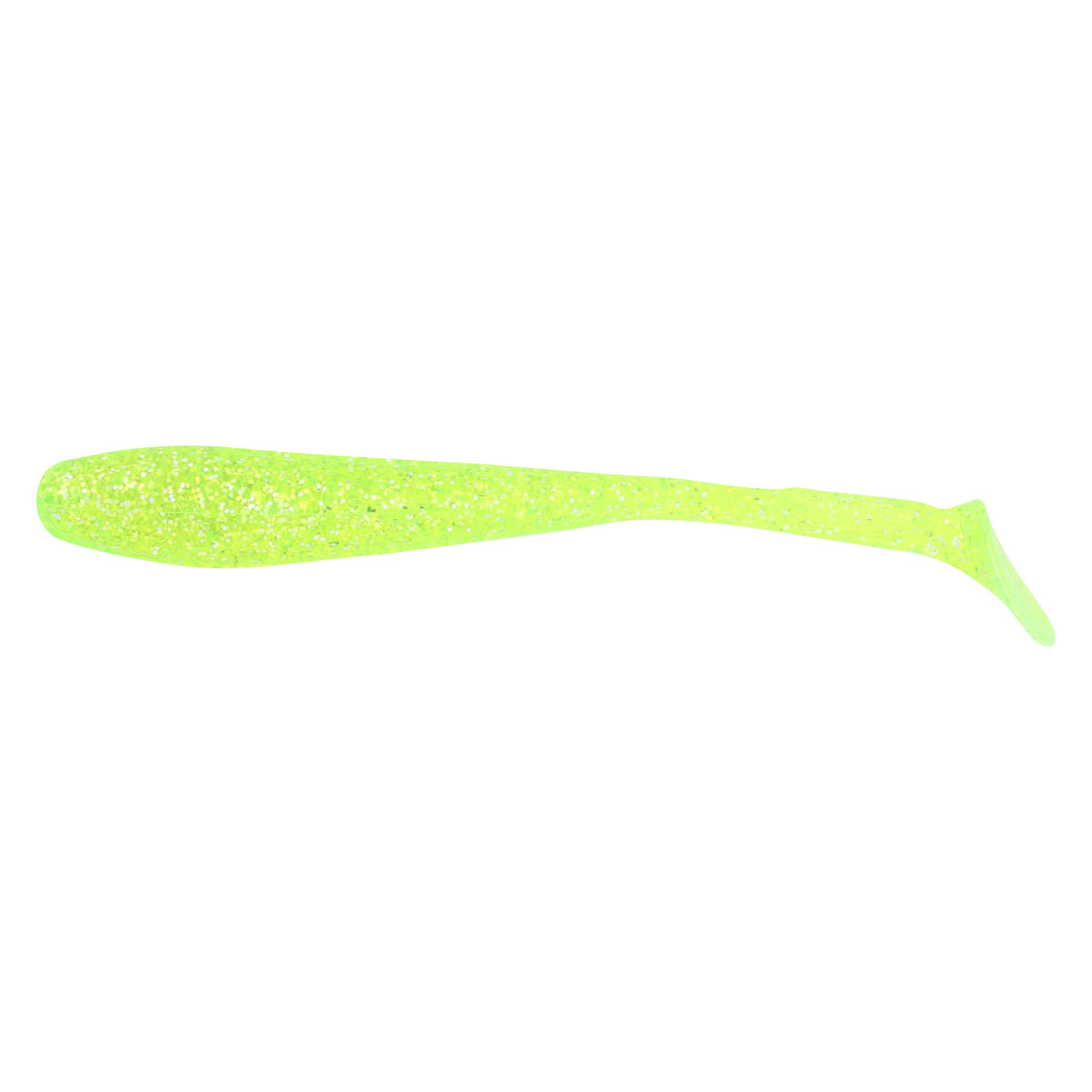 Knockin Tail Lure 4in Chartreuse 6pk — Built-In Tail Rattle
