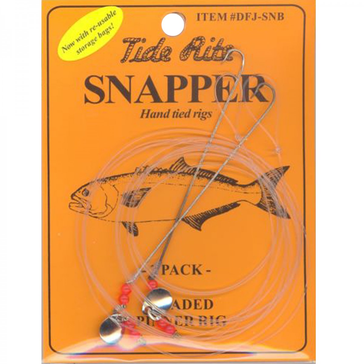 Tide Rite DFJ-SNB Snapper Bluefish Spinner Rig | 2-Pack