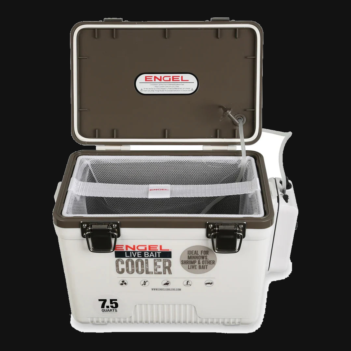 Original 7.5 Quart Live Bait Drybox/Cooler — product view 2