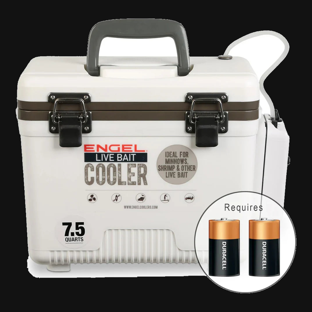 Original 7.5 Quart Live Bait Drybox/Cooler — product view 3