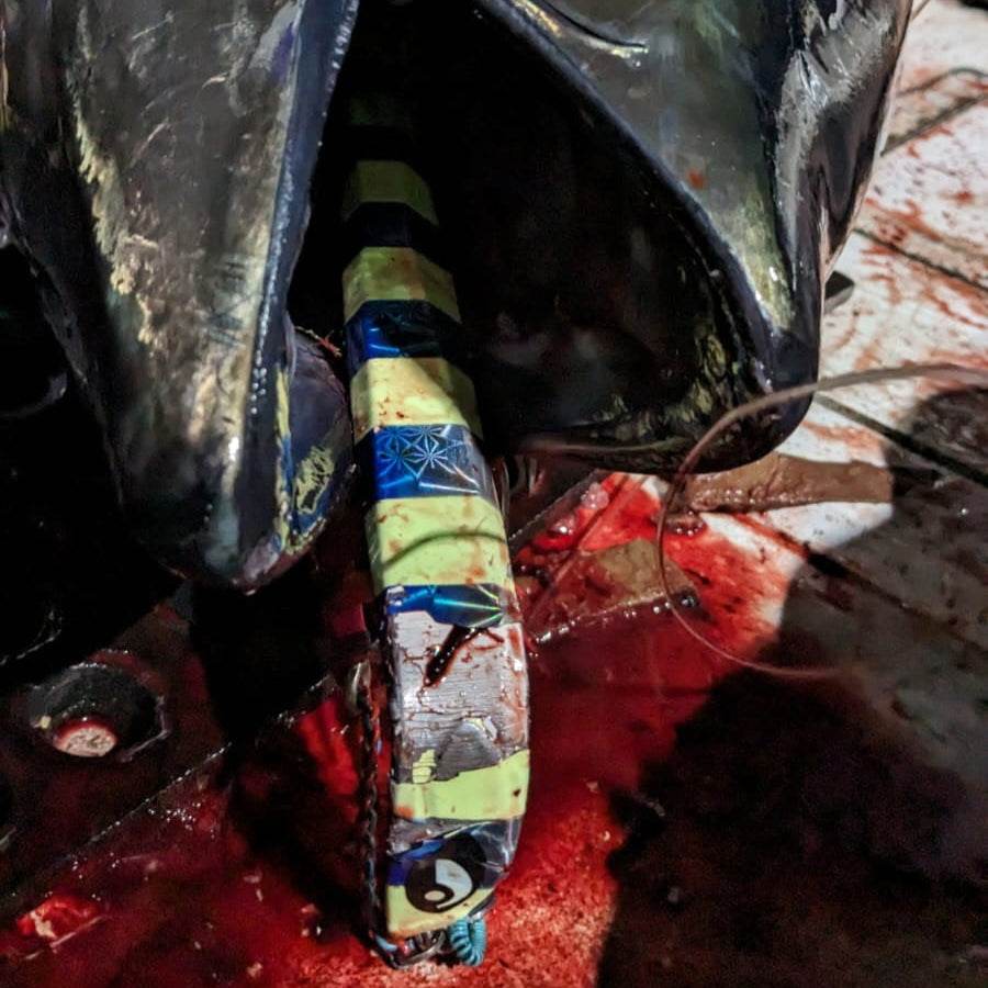 Submission Fishing Co. Kraken Assist Hooks | Solid Steel Core | Braided-Wrapped Leader | Welded Eyelet | 10/0 | Heavy-Duty Offshore