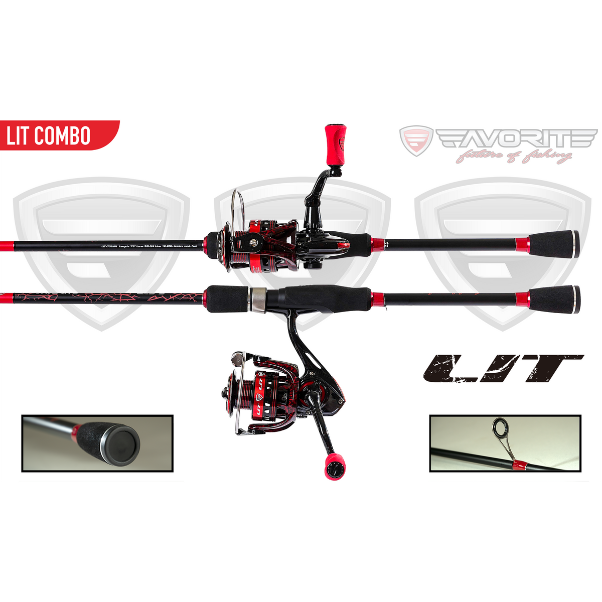 Favorite Fishing LIT Spinning Combo 7'3" Medium Heavy
