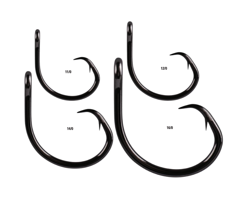 Mustad 39950NP-BN Demon In-Line Circle Hooks 3X Strong