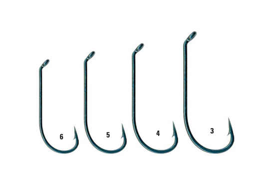 Mustad 4011D-BU Virginia Hooks Blued Finish