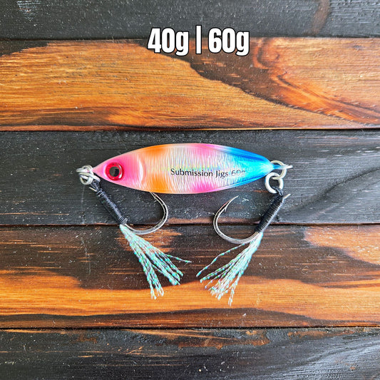 Submission Fishing Co. Sumo Slow Pitch Jig | Two-Face Rigging | Leaf Wobble | 40g & 60g | 5 Colors