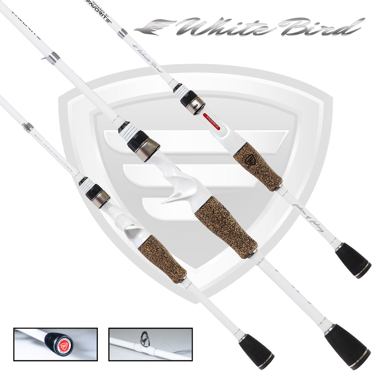 Favorite Fishing White Bird Casting Rod
