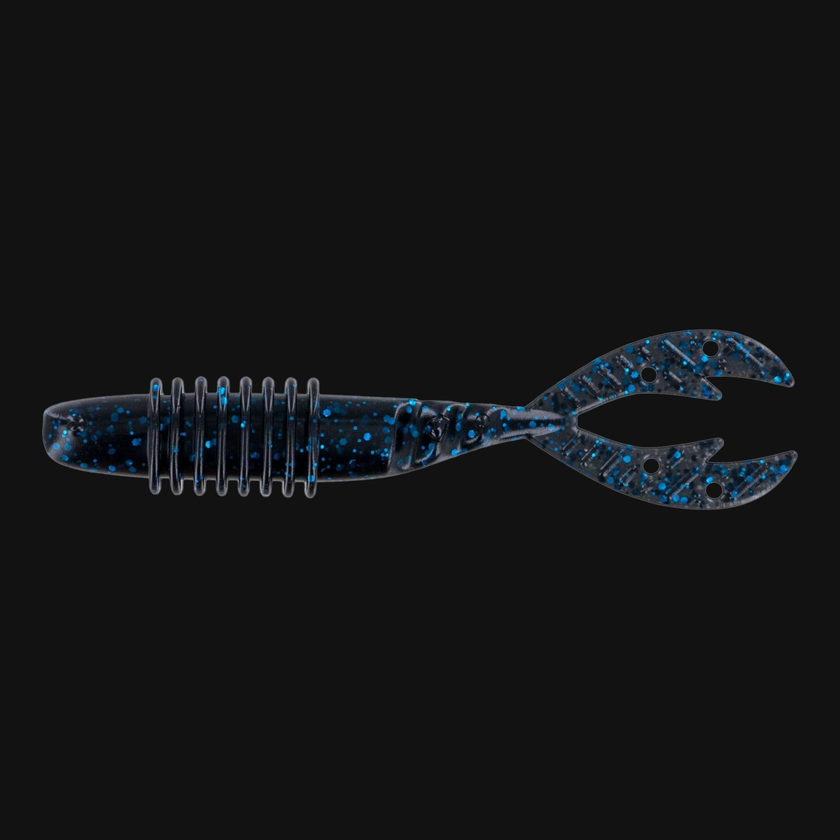 Big Bite Baits Kamikaze Swimon 3.75" in Black Blue Metal Flake