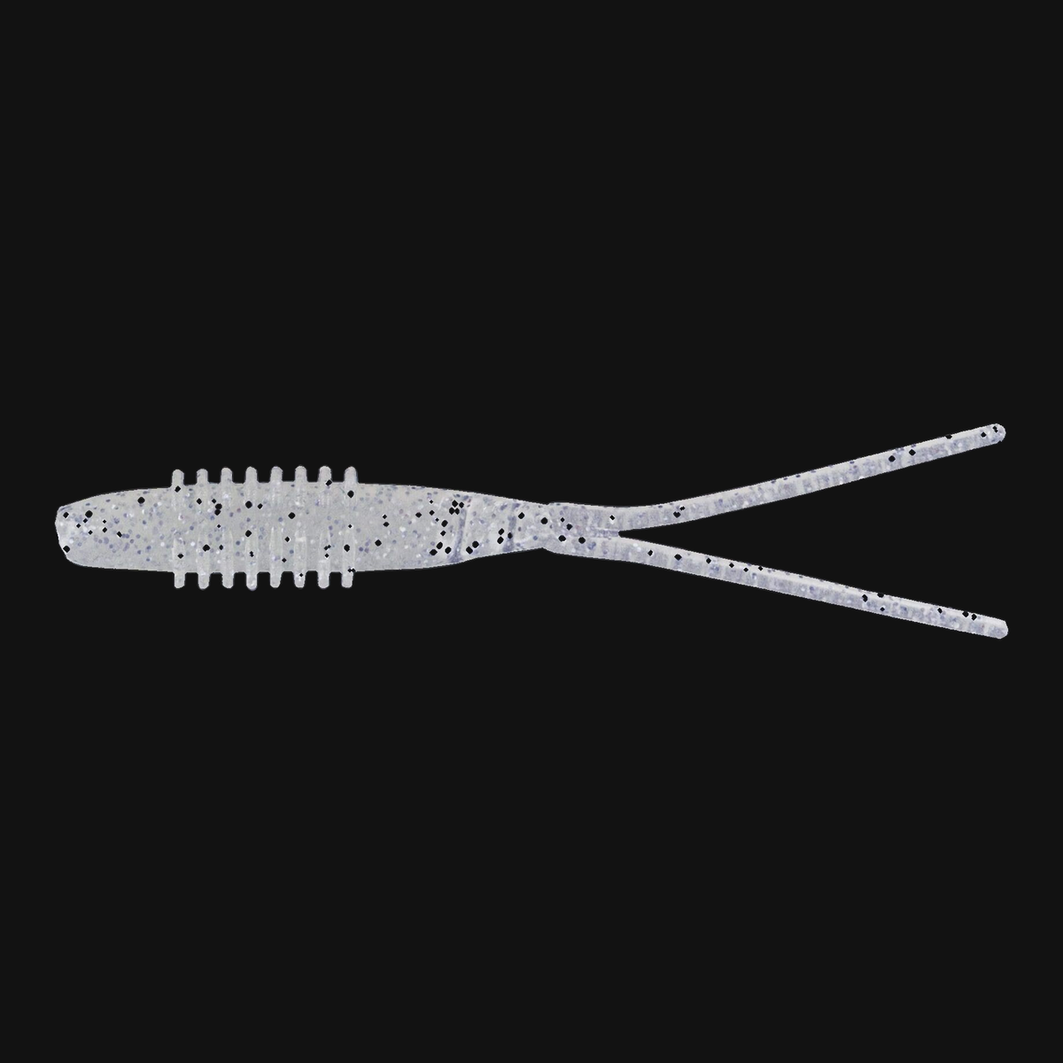Big Bite Baits Kamikaze Swimon Split Tail 4.25" in Glow Silver