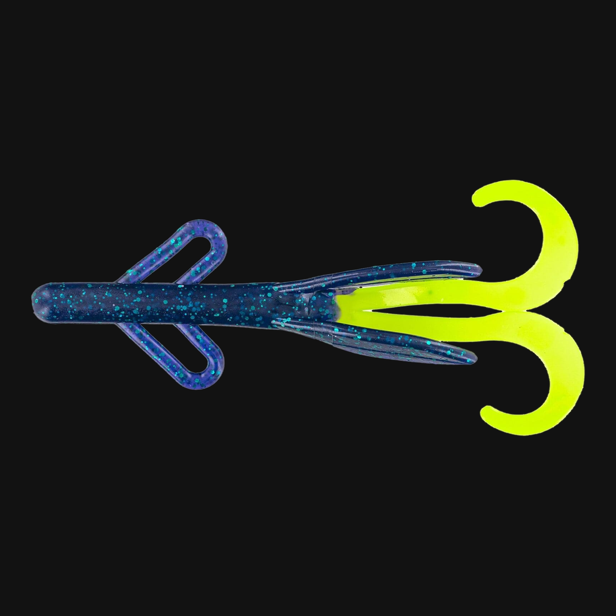 Big Bite Baits Creature 6" in Junebug / Chartreuse