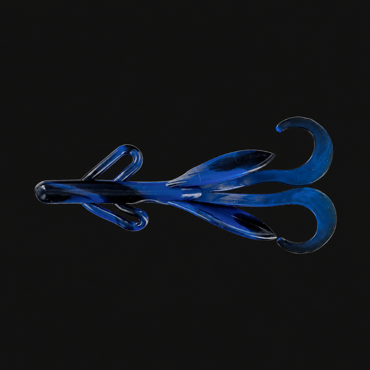 Big Bite Baits Creature Bait in Black Blue Swirl