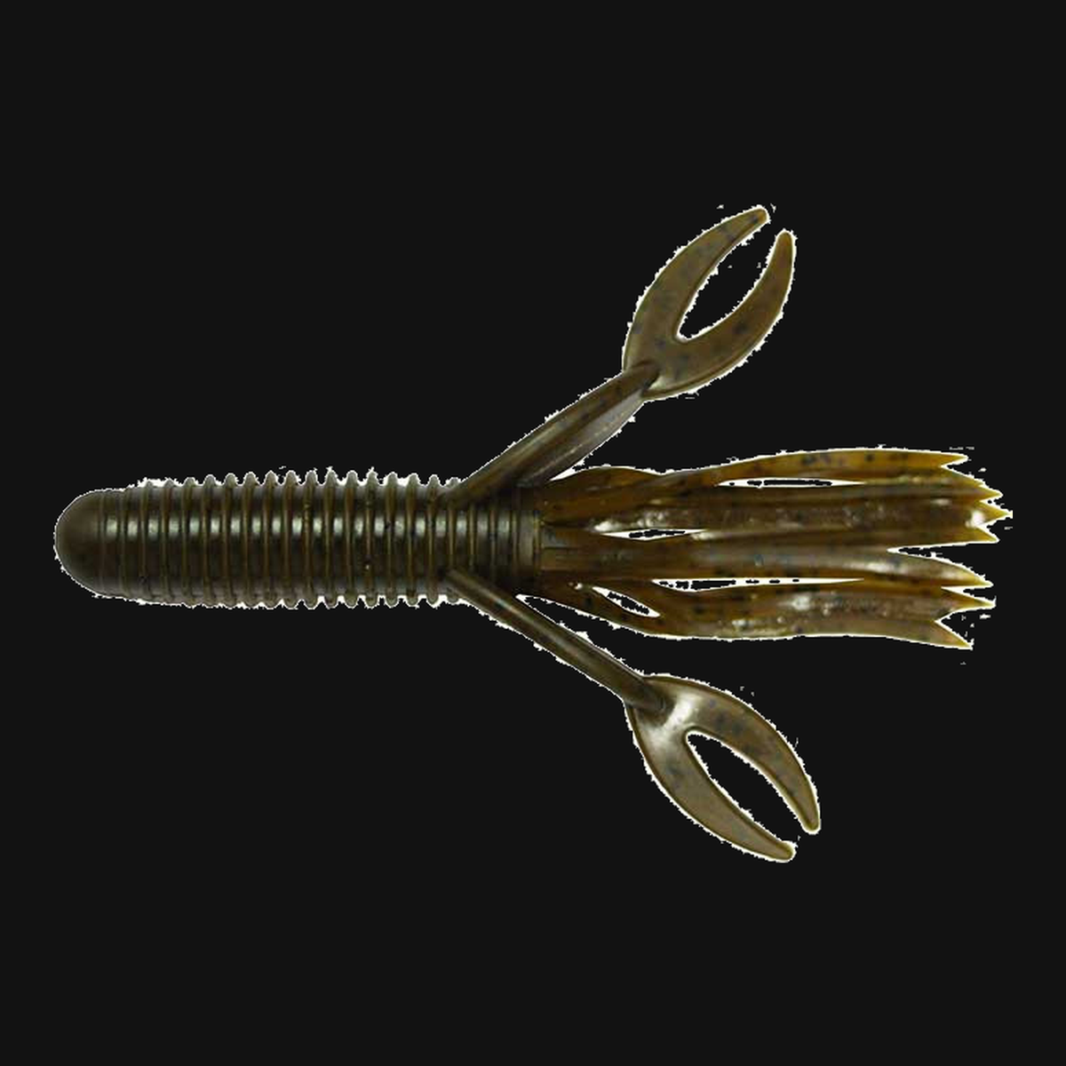 Big Bite Baits Craw Tube 4" in Green Pumpkin