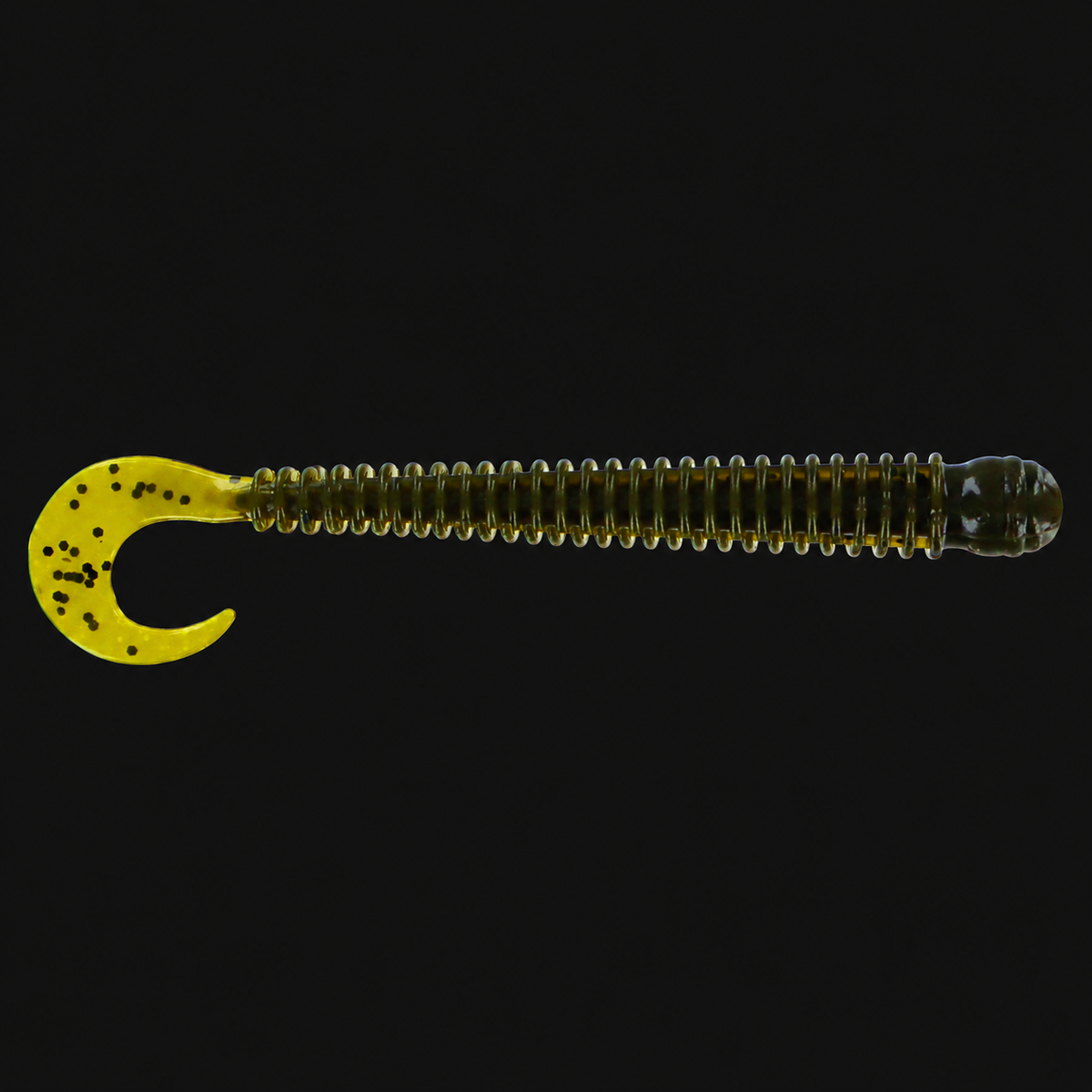 Big Bite Baits 4-inch Ring Disc Worm in Green Pumpkin