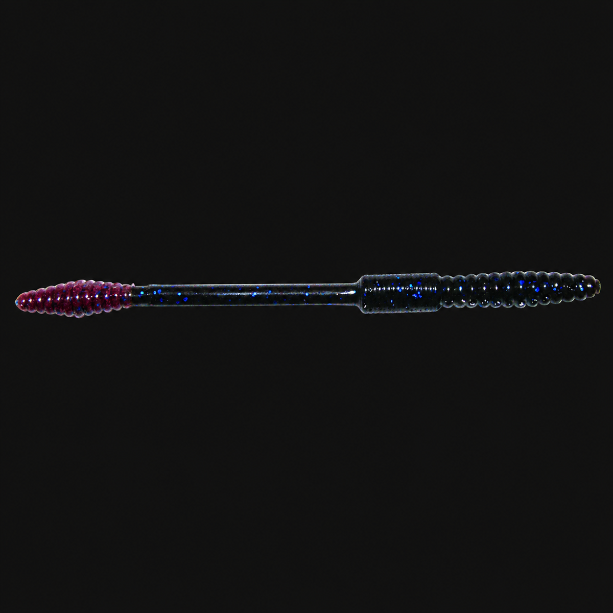 Big Bite Baits Squirrel Tail Worm in Blue Fleck