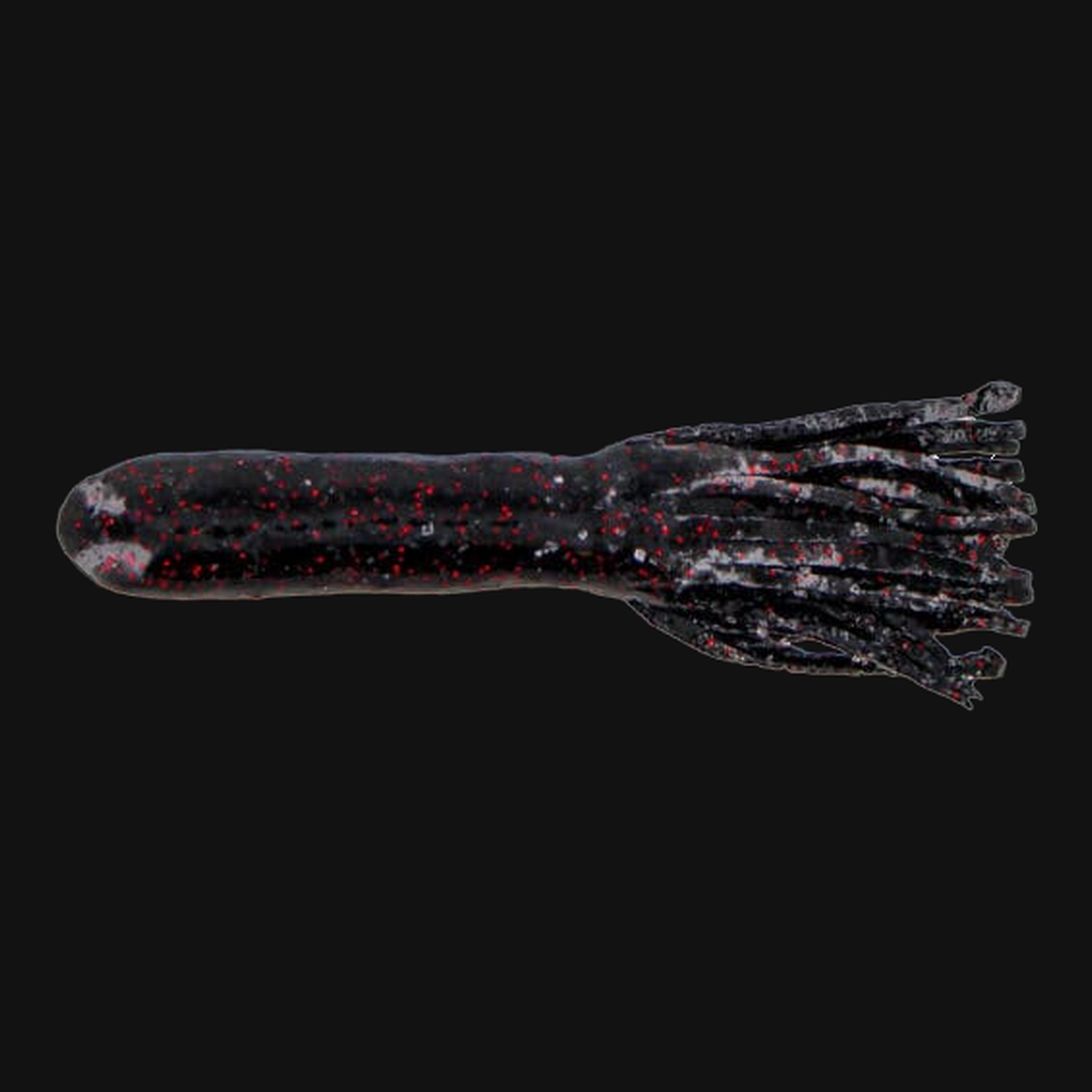 Big Bite Baits Tour Flipper Tube 4" in Black Neon