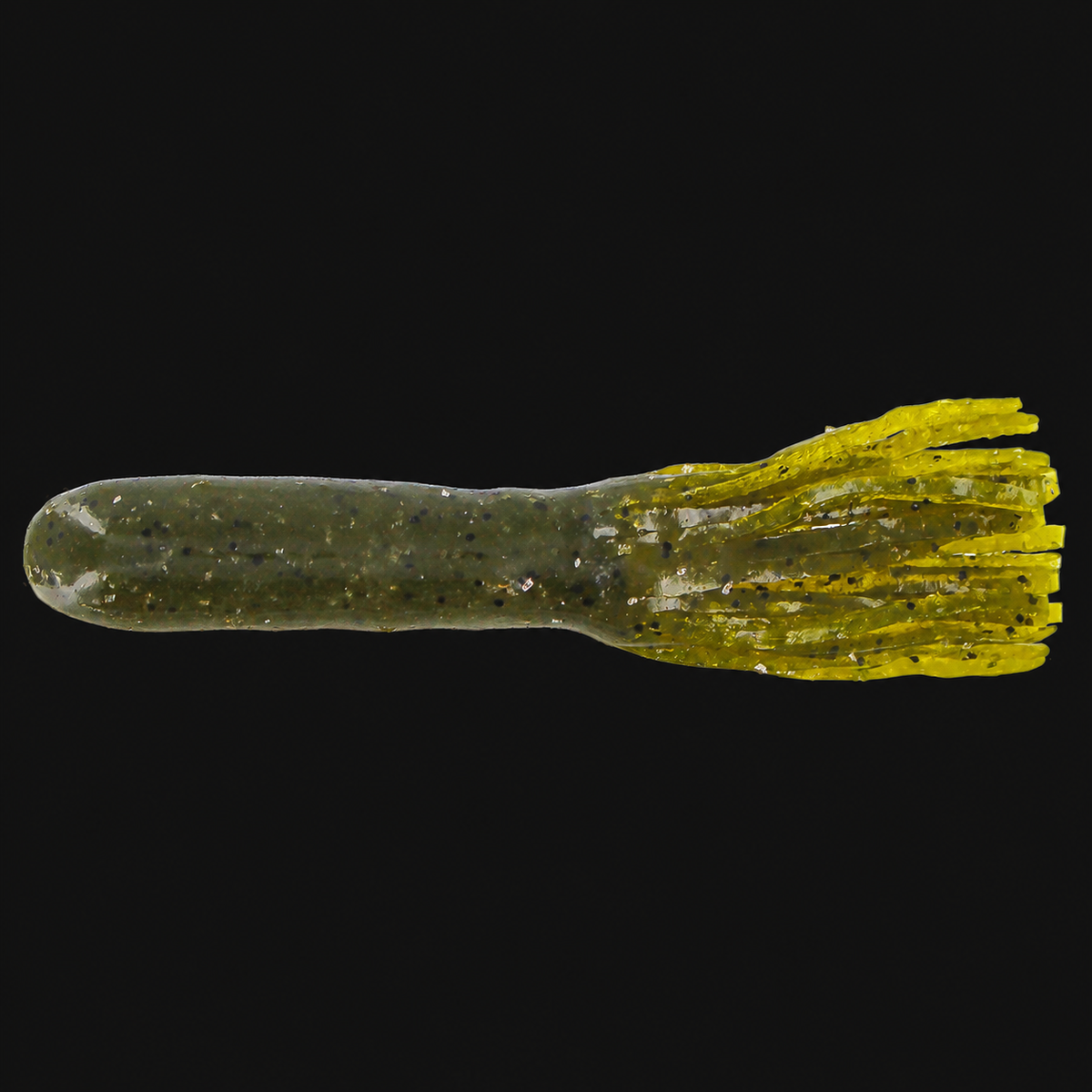Big Bite Baits Tour Flipper Tube 4-inch in Green Pumpkin