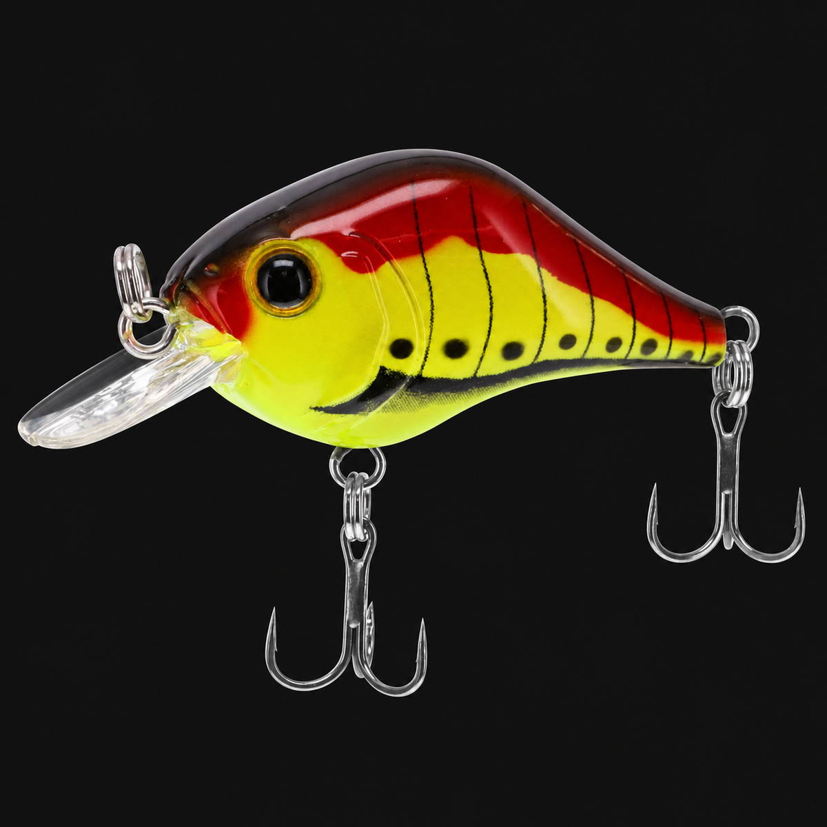Bill Lewis Gnat fishing lure in Red Caterpillar