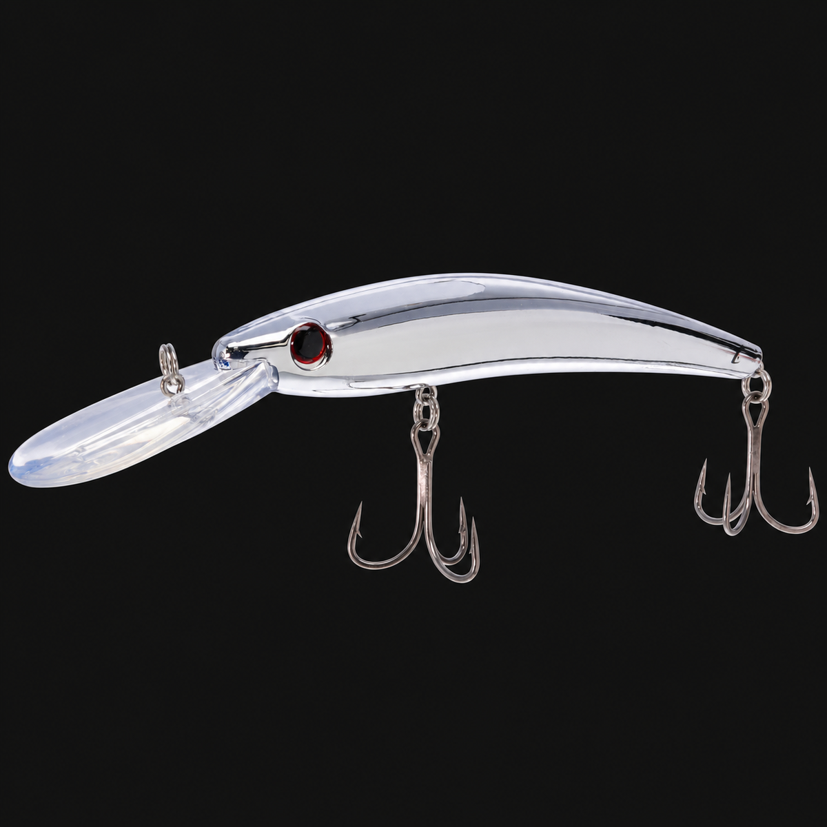 Bill Lewis Precise Walleye Crank fishing lure in Chrome Blank