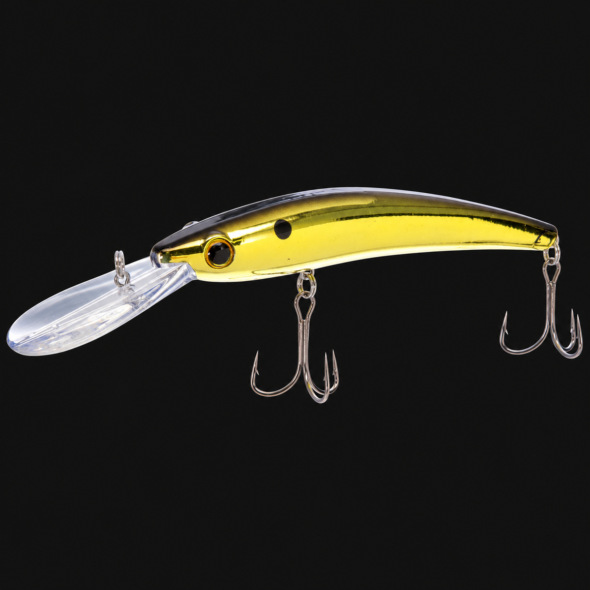 Bill Lewis Precise Walleye Crank fishing lure in Gold Black Back