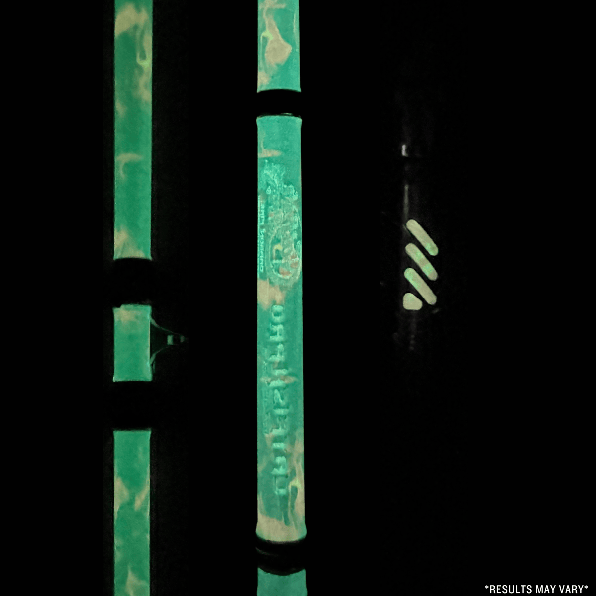 Catfish Pro Black Dragon Fire Spinning Glow Rod | 7'6"