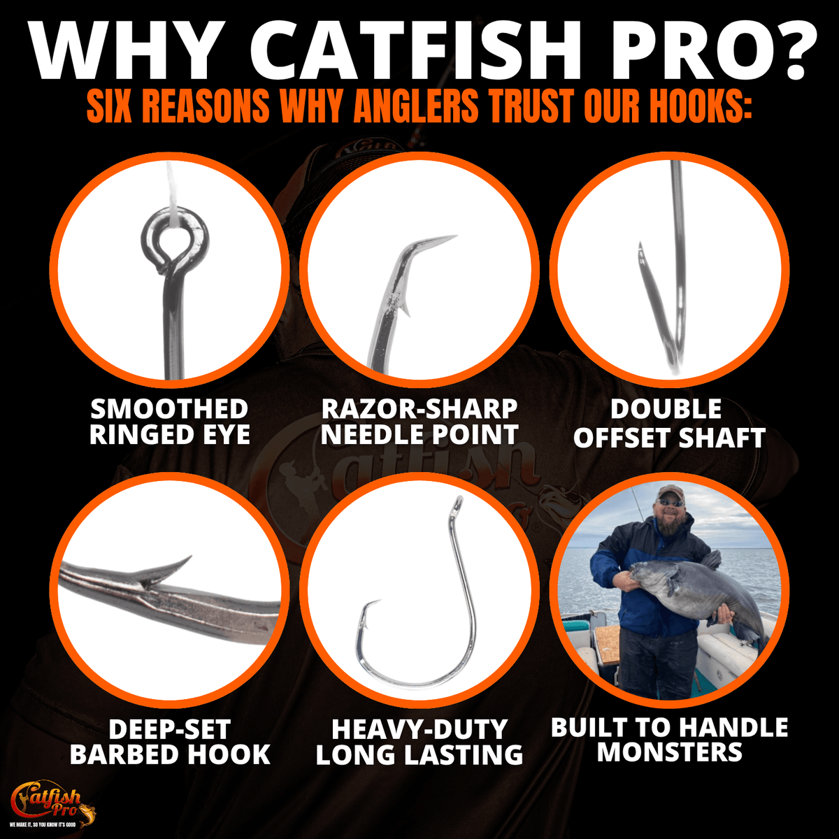 Catfish Pro Double Offset Circle Hooks 8/0