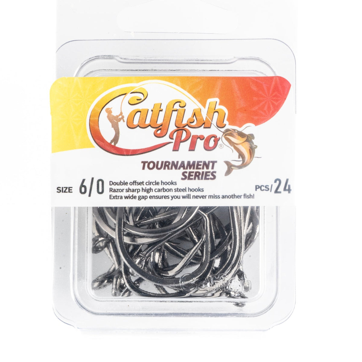 Catfish Pro Double Offset Circle Hooks 6/0 Value Pack 24-Count