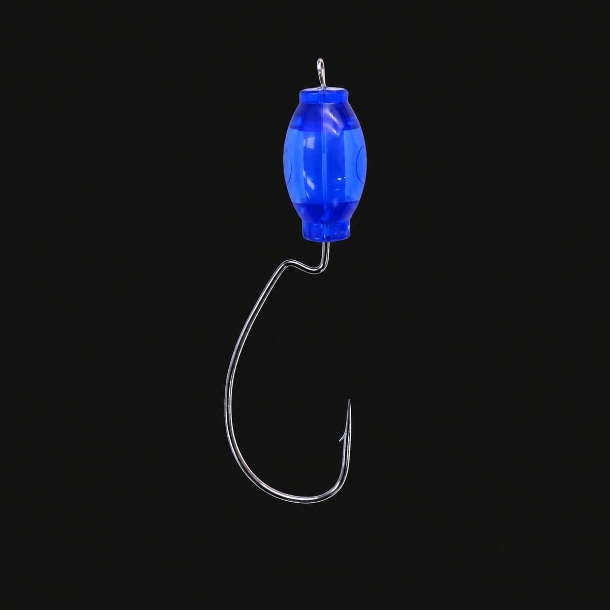 Floatzilla Zilla Head with 3/0 hook Translucent Blue
