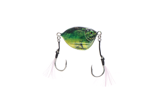 AnglerCo Imposter Jig | Mahi | High-Vis Yellow/Green | Flutter & Slow Pitch | Offshore & Reef | 30g–600g