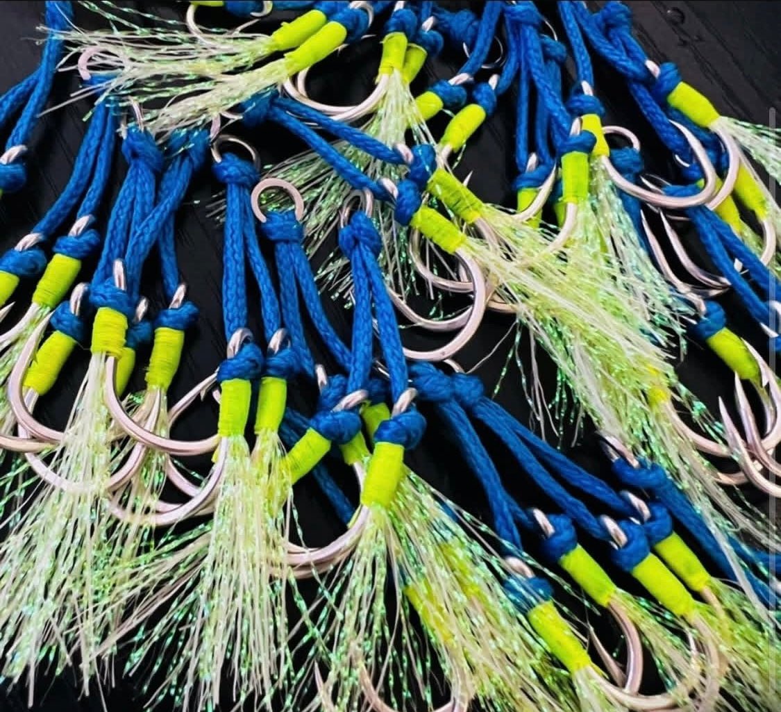 Kraken Jigz Mini Strike Twin Assist Jigging Hooks | 1/0 & 2/0