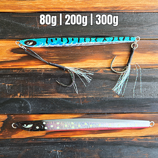 Submission Fishing Co. Ogre Slow Pitch Jig | Knife-Style | Through-Wire | Fast Descent & Flutter Fall | 80g, 200g & 300g