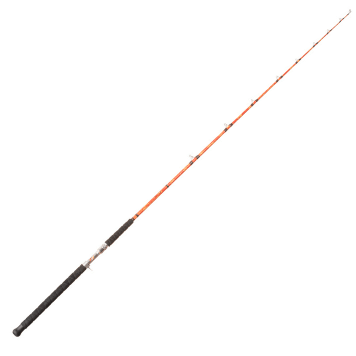 Catfish Pro Orange Dragon Fire Spinning Glow Rod | 7'6"