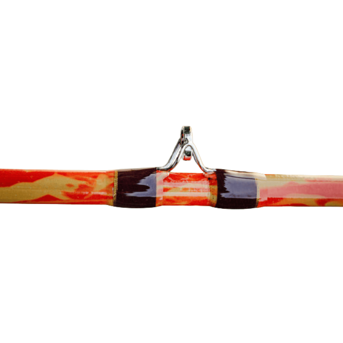 Catfish Pro Orange Dragon Fire Spinning Glow Rod | 7'6"