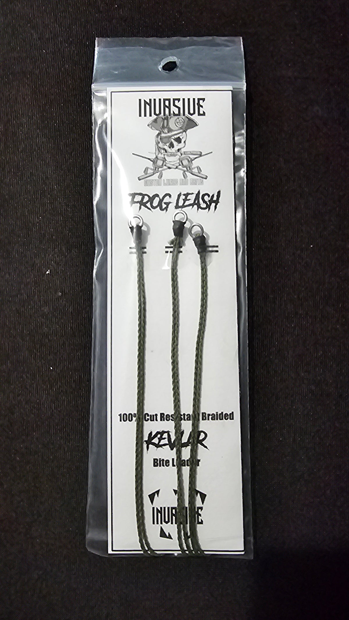 Invasive Lures Frog Leash Kevlar Fishing Leaders 3-Pack