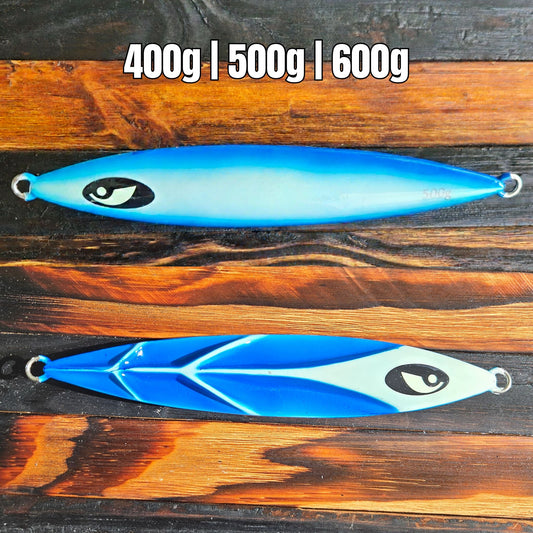 Submission Fishing Co. Samurai Slow Pitch Jig | Ribbed Armor Profile | 400g, 500g & 600g | 4 Colors | Deep Offshore