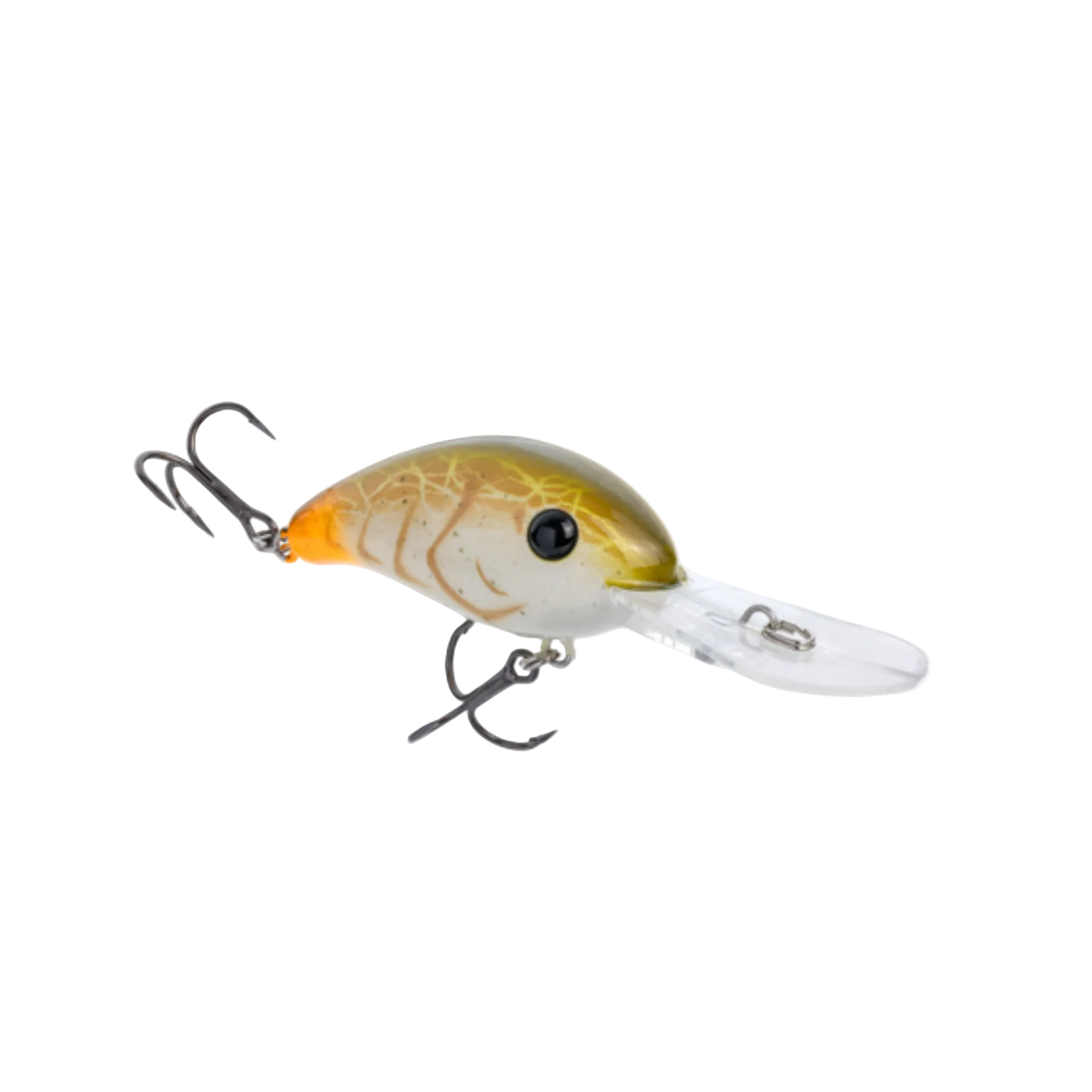 Fishing lure with a detailed design on a white background