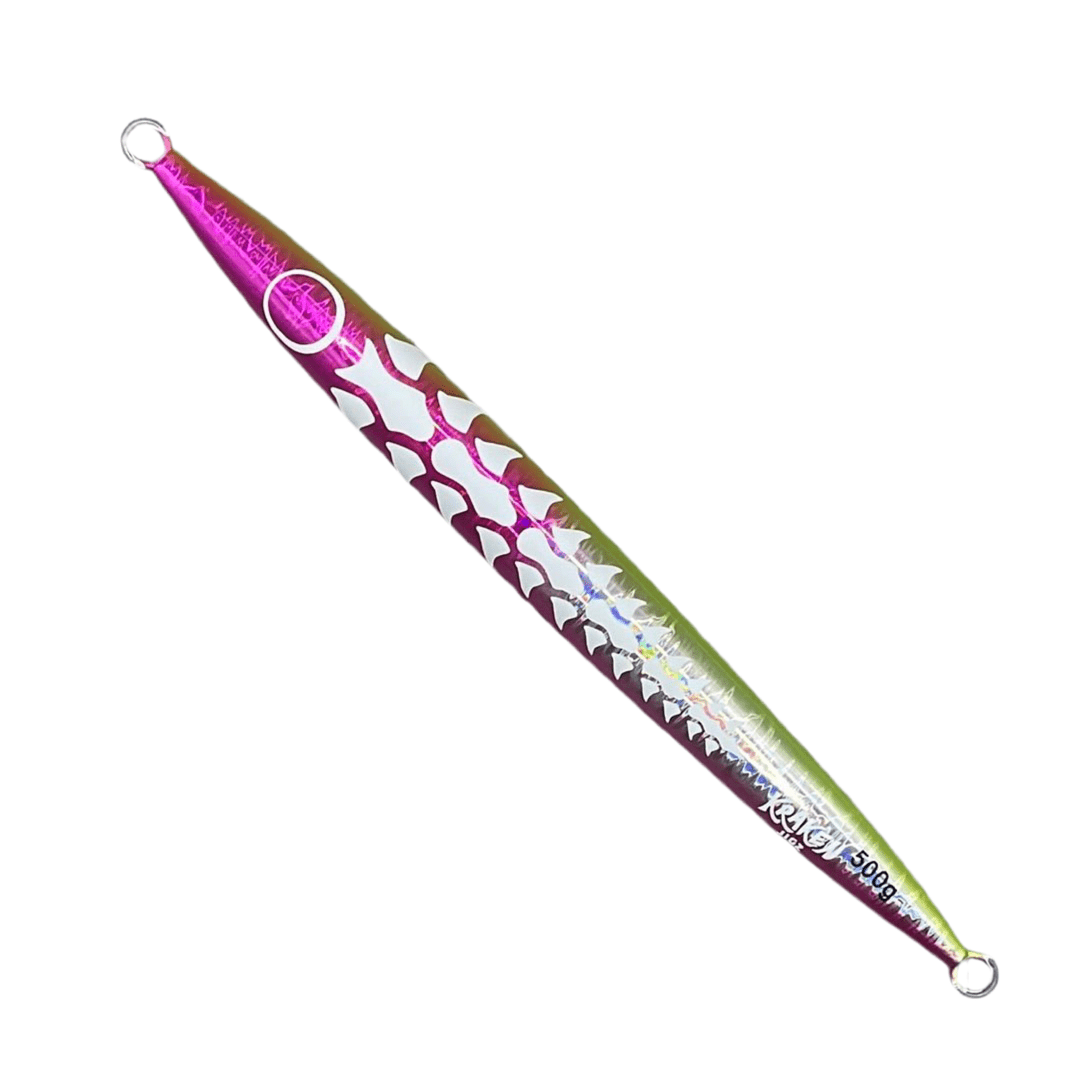 Kraken Jigz Torpedo Bones XL Pink Glow/UV Deep Drop Jig | 500g