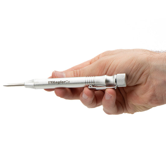 AnglerCo Retractable Venting Tool | Stainless Steel Needle | Barotrauma Relief | Reef Fish Catch-and-Release