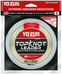 Yo-Zuri TopKnot Fluorocarbon Leader | 30 yd, 15–100 lb