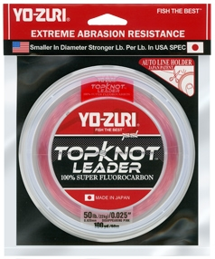 Yo-Zuri TopKnot Fluorocarbon Leader | 30 yd, 15–100 lb