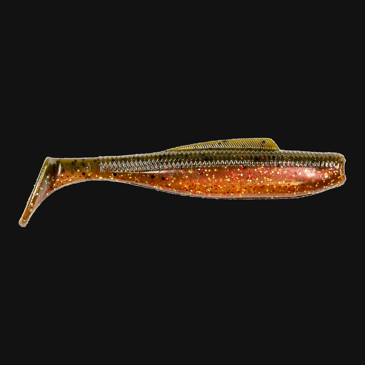 Z-Man DieZel MinnowZ in Bloody Mary Sunday, paddle tail swimbait