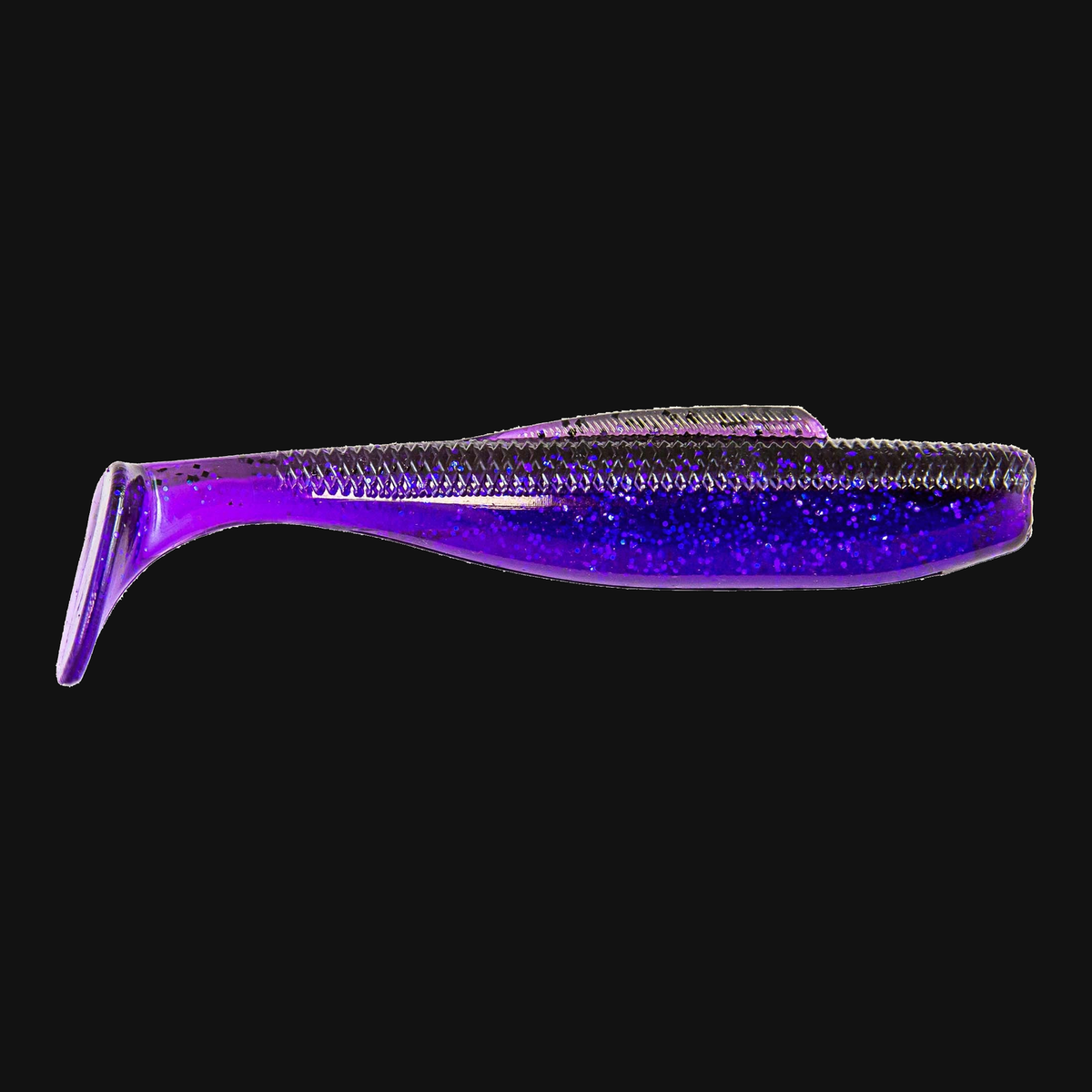 Z-Man DieZel MinnowZ in Purple Demon, paddle tail swimbait