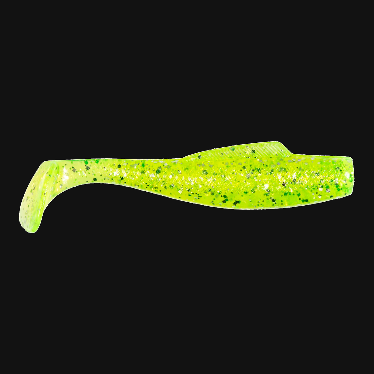 Z-Man MinnowZ in Chartreuse Silver, paddle tail swimbait