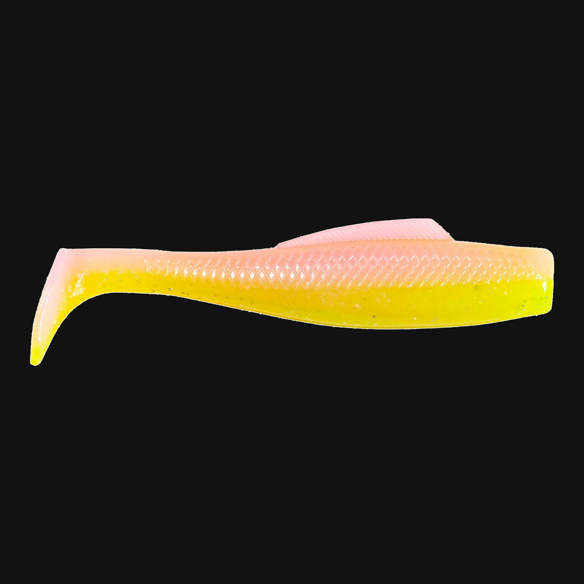 Z-Man MinnowZ in Electric Chicken, paddle tail swimbait